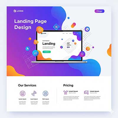 تصميم صفحة هبوط احترافية